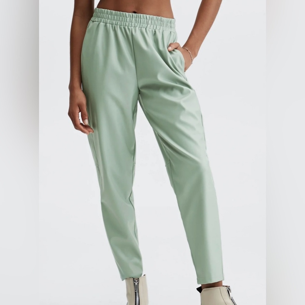 Vegan Leather High-Waisted Pant